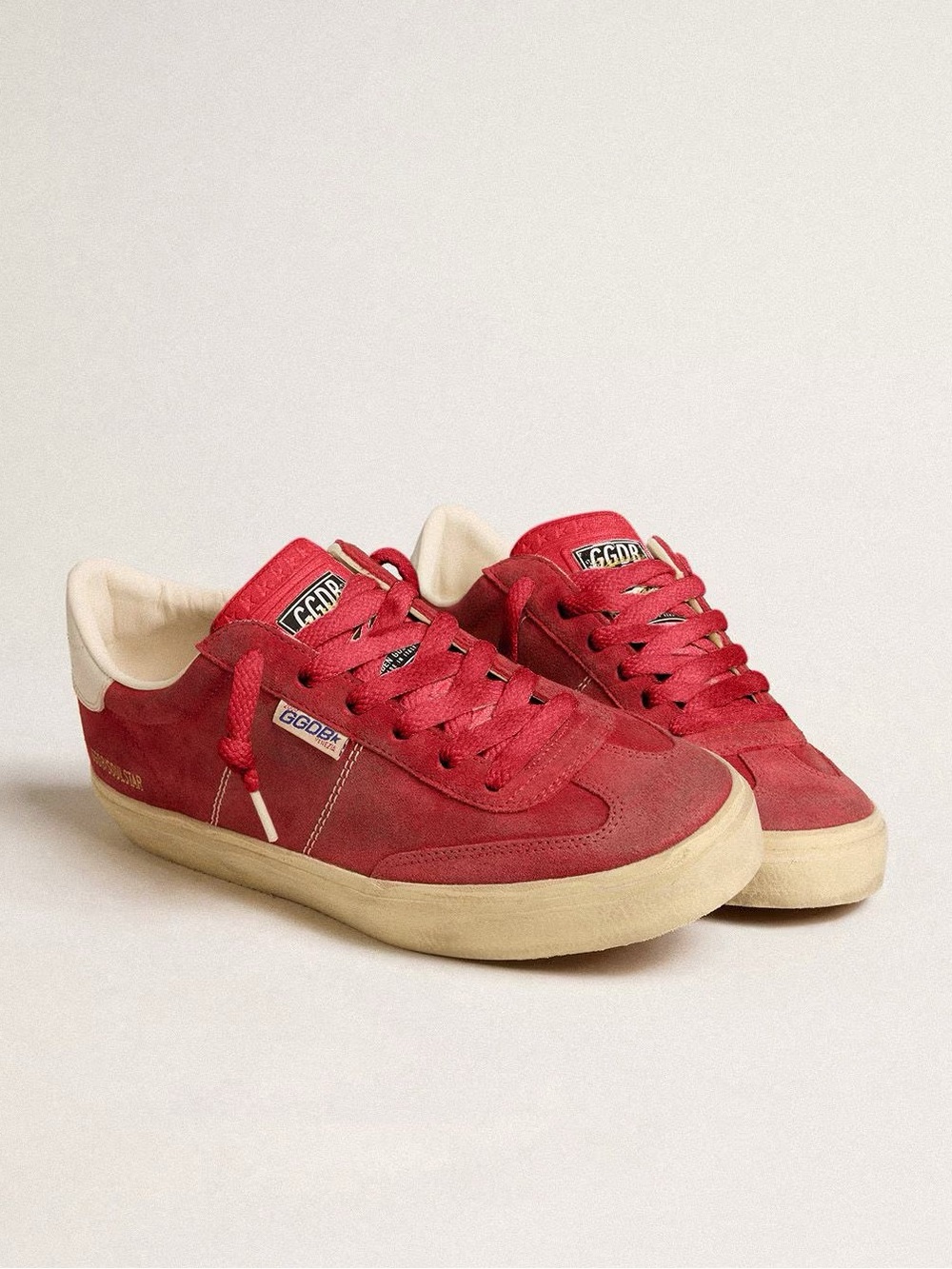 Golden Goose Soul Star Red Suede Sneakers